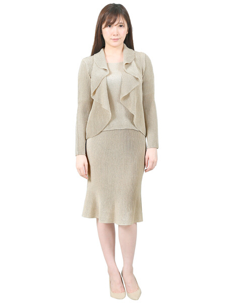 Specchio スペッチオ シャトルプリーツ スカートスーツセット 3点セット フォーマル ベージュの通販はau Pay マーケット Specchio スペッチオ
