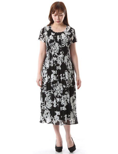 Specchio スペッチオ マジョリカプリーツ 花柄 バラ ロング ワンピース サマードレスの通販はau Pay マーケット Specchio スペッチオ