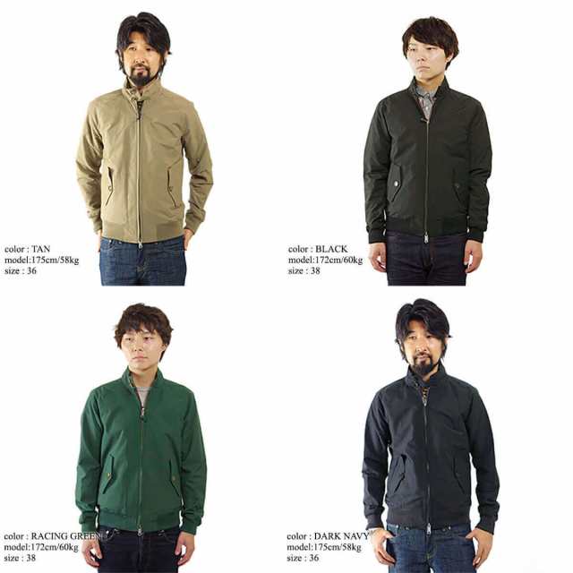 バラクータ BARACUTA G9 クラッシック ハリントンジャケット ｜ メンズ HARRINGTON JACKET スウィングトップ MADE  IN ENGLAND イングランド製 アウター ブルゾン ブラック 黒 ネイビー レッド グリーン サイズ32-52 定番 G-9 ...