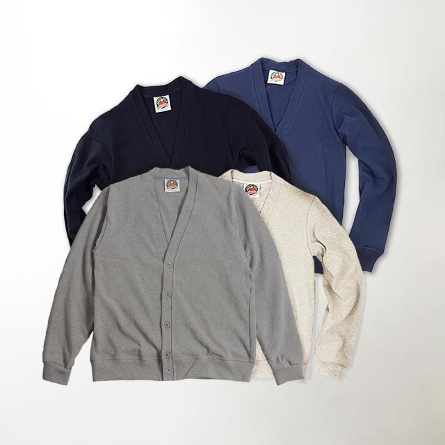 バーバリアン BARBARIAN クラシック カーディガン 当店別注色 (カナダ製 長袖 CLASSIC CARDIGAN) バーバリアン BARBARIAN クラシック カーディガン 当店別注色 (カナダ