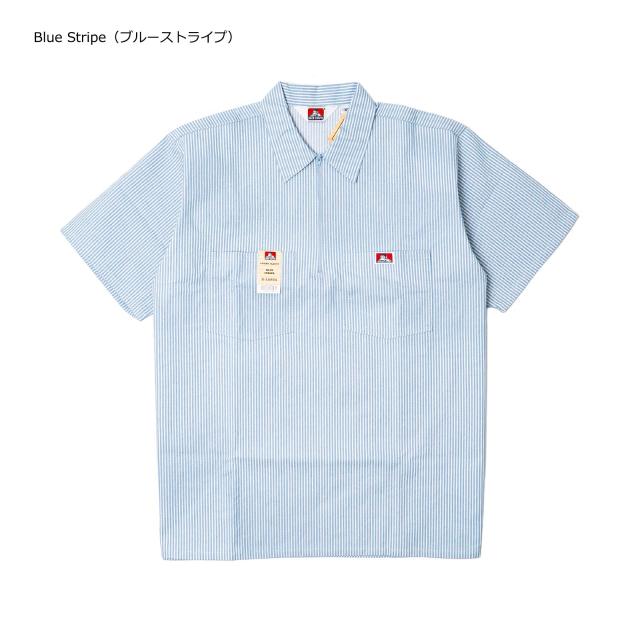ベンデイビス BEN DAVIS 半袖 1/2ジップ ワークシャツ アメリカ流通モデル ｜ メンズ S-XXL コットン ポリエステル 混紡ツイル プレンティタフ ハーフジップ スマイリーゴリラ_7