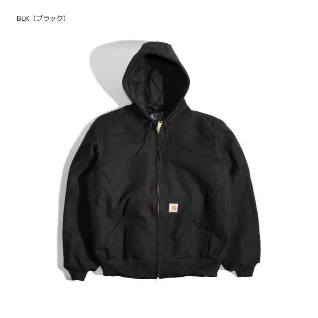 カーハート Carhartt J140 ダックアクティブジャケット キルティングフランネル裏地 ｜ メンズ S M L XL XXL パーカー フード 防寒 中綿 ショート丈_1