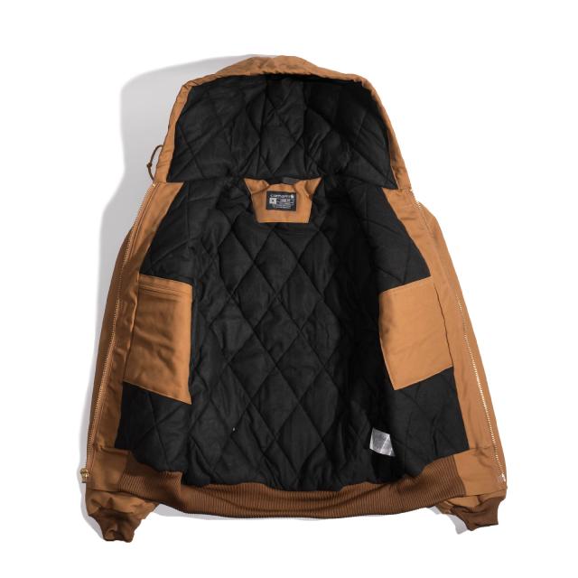 カーハート Carhartt J140 ダックアクティブジャケット キルティングフランネル裏地 ｜ メンズ S M L XL XXL パーカー フード 防寒 中綿 ショート丈_11
