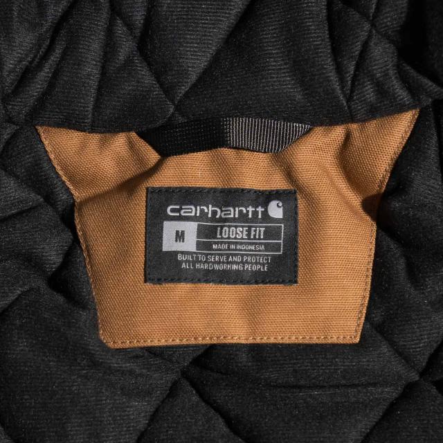 カーハート Carhartt J140 ダックアクティブジャケット キルティングフランネル裏地 ｜ メンズ S M L XL XXL パーカー フード 防寒 中綿 ショート丈_13