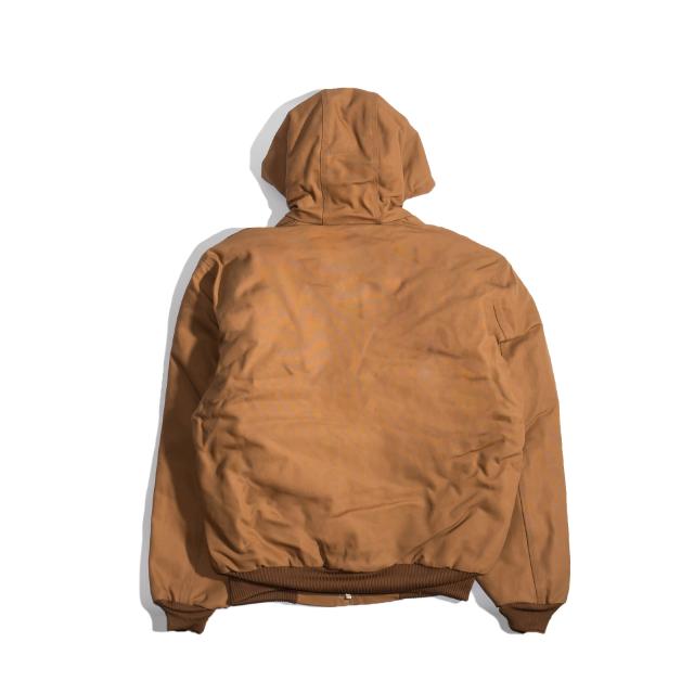 カーハート Carhartt J140 ダックアクティブジャケット キルティングフランネル裏地 ｜ メンズ S M L XL XXL パーカー フード 防寒 中綿 ショート丈_15