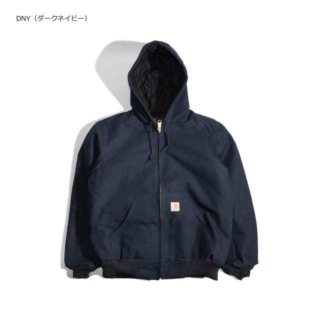 カーハート Carhartt J140 ダックアクティブジャケット キルティングフランネル裏地 ｜ メンズ S M L XL XXL パーカー フード 防寒 中綿 ショート丈_3