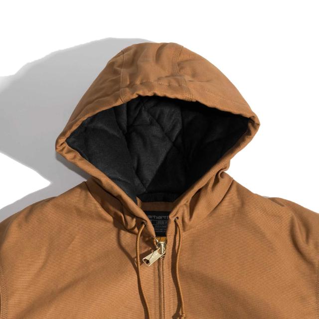 カーハート Carhartt J140 ダックアクティブジャケット キルティングフランネル裏地 ｜ メンズ S M L XL XXL パーカー フード 防寒 中綿 ショート丈_5