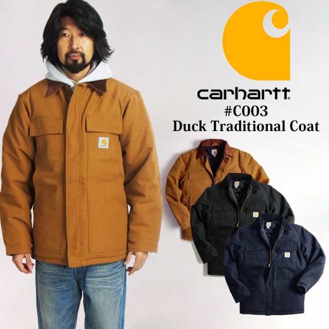 Carharttトラディショナルコート C003-BLK ダックジャケット