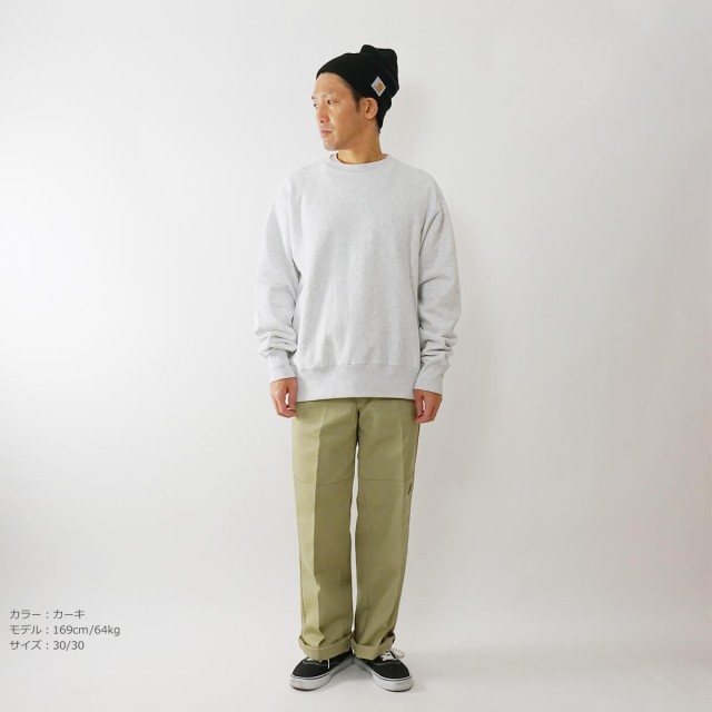 Dickies 85283 ルーズフィット ダブルニー ワークパンツ (メンズ W28