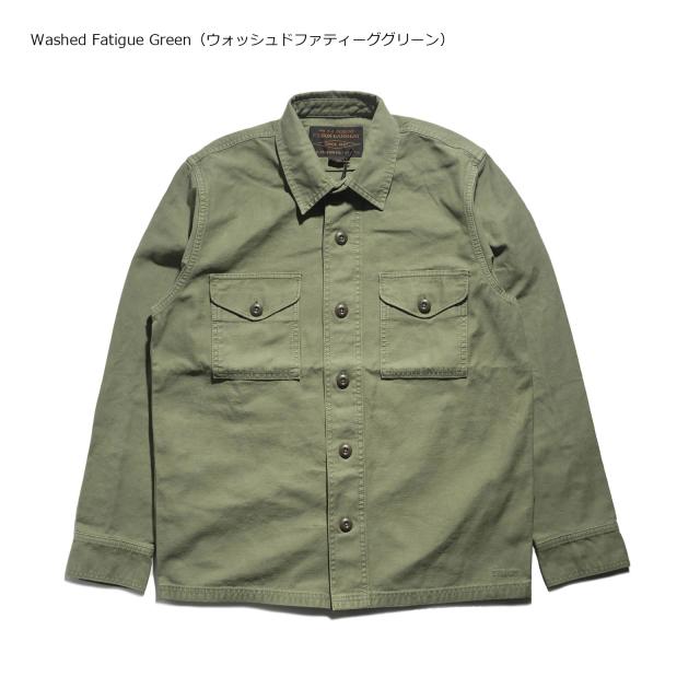 フィルソン FILSON フィールドジャックシャツ ｜ メンズ S-XL コットン サテン シャツジャケット カバーオール ミリタリー ファティーグシャツ_1