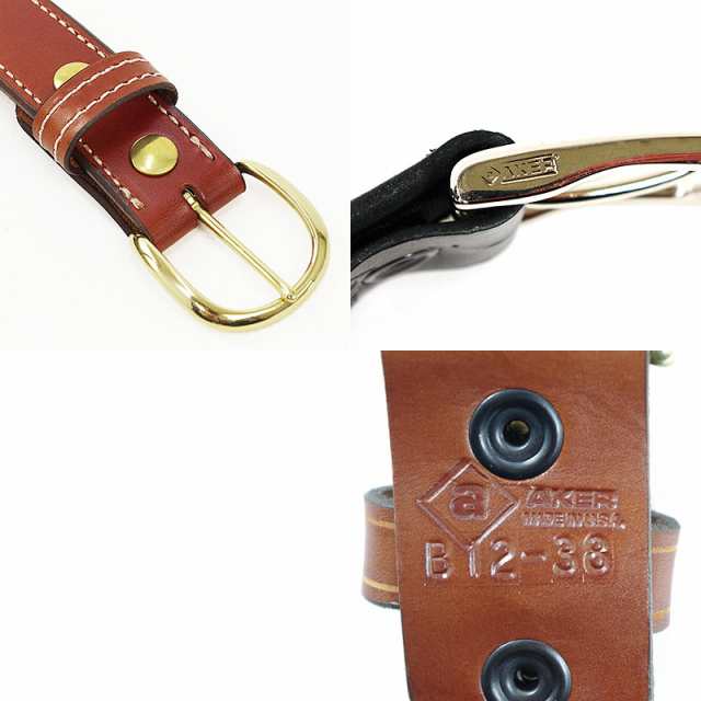 エイカー AKER B12 ドレスベルト MADE IN USA (DRESS BELT アメリカ製 米国製 レザーベルト 革ベルト バックル）の通販はau  PAY マーケット - Ｊａｌａｎａ（ジャラーナ） | au PAY マーケット－通販サイト