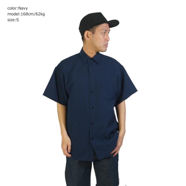 キャルトップ CALTOP #1000PLAIN 半袖 サテン シャツ (メンズ S-XXXL 無地 米国製 アメリカ製)_16