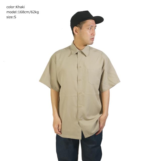 キャルトップ CALTOP #1000PLAIN 半袖 サテン シャツ (メンズ S-XXXL 無地 米国製 アメリカ製)_18