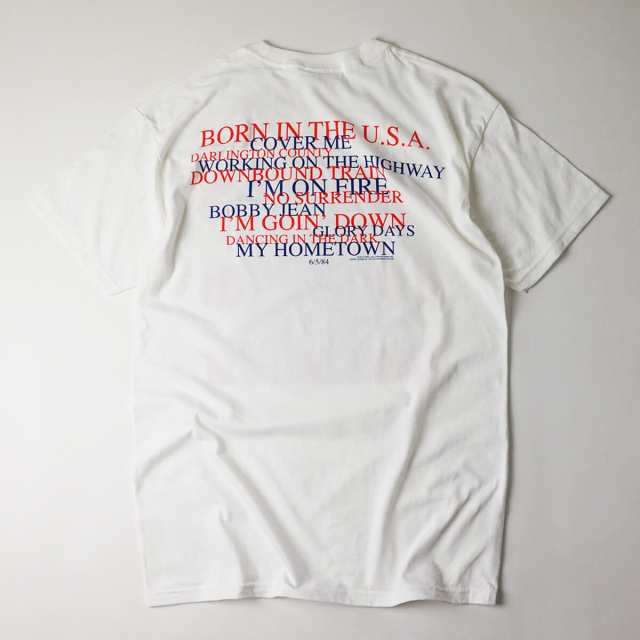 Fea Merchandise 半袖tシャツ ブルース スプリングスティーン ボーンインザusa ホワイト Bruce Springsteen Born In The バンドt の通販はau Pay マーケット Jalana