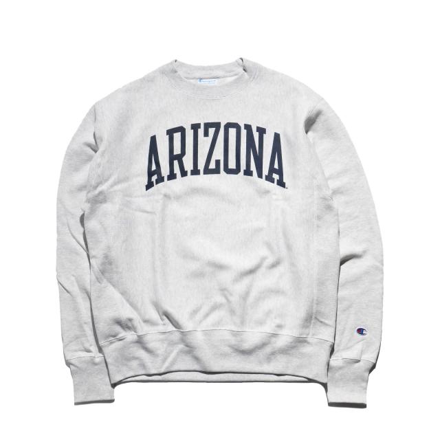 チャンピオン Champion リバースウィーブ UNIVERSITY OF ARIZONA オフィシャル クルーネック カレッジスウェット ｜ メンズ S M L XL XXL アリゾナ大学 公式_1