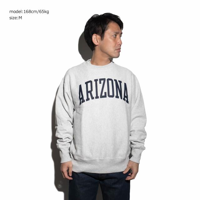 チャンピオン Champion リバースウィーブ UNIVERSITY OF ARIZONA オフィシャル クルーネック カレッジスウェット ｜ メンズ S M L XL XXL アリゾナ大学 公式_11