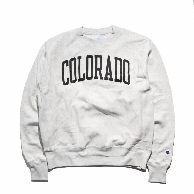 チャンピオン Champion リバースウィーブ UNIVERSITY OF COLORADO オフィシャル クルーネック カレッジスウェット ｜ メンズ S M L XL XXL コロラド大学 公式_1