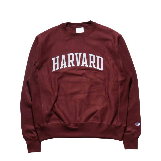チャンピオン Champion リバースウィーブ HARVARD UNIVERSITY オフィシャル クルーネック カレッジスウェット ｜ メンズ S M L XL XXL ハーバード大学 公式_1