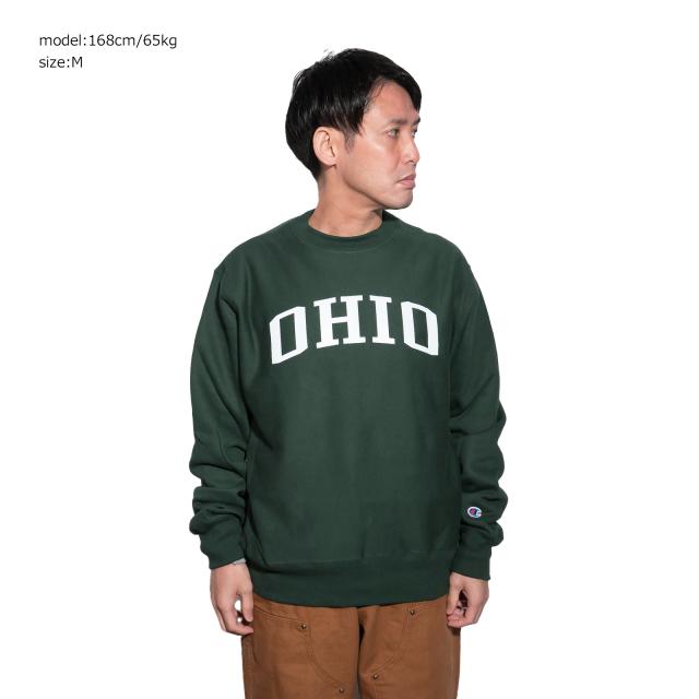 チャンピオン Champion リバースウィーブ OHIO UNIVERSITY オフィシャル クルーネック カレッジスウェット ｜ メンズ S M L XL XXL オハイオ大学 公式_10