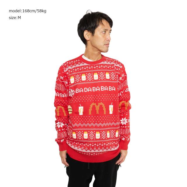 マクドナルド McDonald’s アグリー ホリデーコットンセーター ｜ メンズ レディース ユニセックス コットンニット マック マクド クリスマス アメリカ買い付け