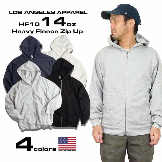 サイズLOSANGELES APPAREL　パーカー　メンズ　ブラック