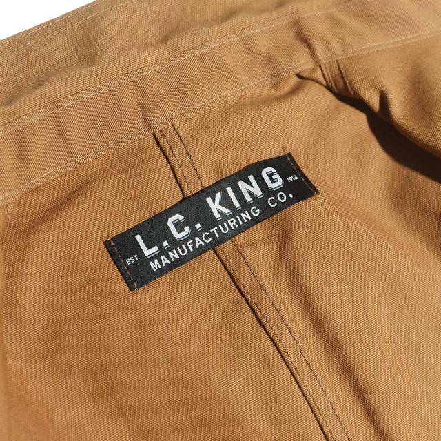 L.C.キング LOT46LC カバーオール ブラウン ダック チョアコート MADE IN USA (米国製 アメリカ製 L.C.KING ワークジャケット）