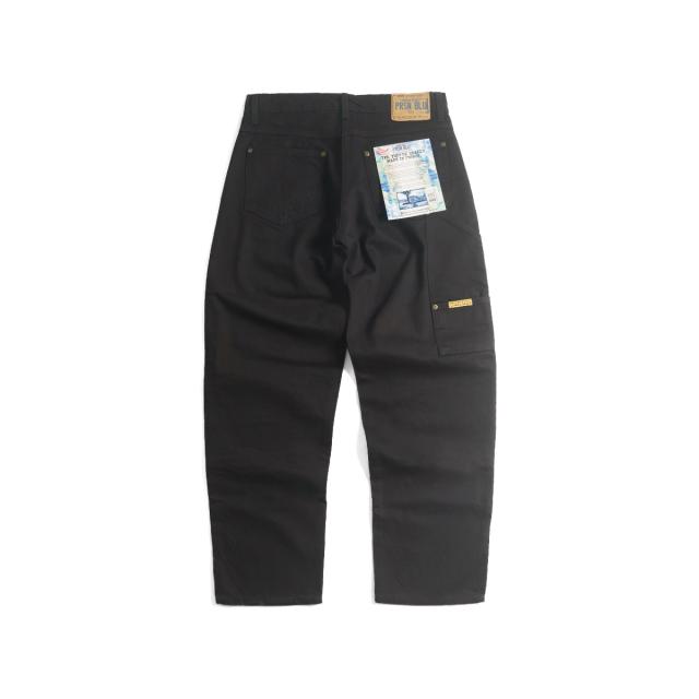 プリズンブルース PRISON BLUES ダブルニーワークジーンズ リンスドブラック (アメリカ製 米国製 デニム ペインターパンツ）