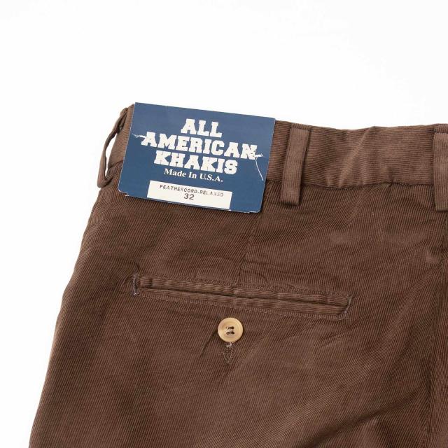 オールアメリカンカーキ ALL AMERICAN KHAKIS 21ウェル ダルトンフェザーコーデュロイパンツ リラックスフィット ｜ メンズ トラウザー アメリカ製 MADE IN USA_12