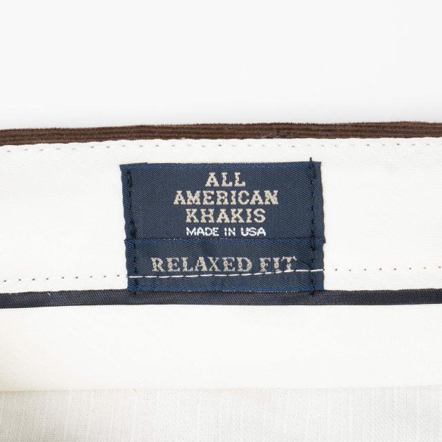 オールアメリカンカーキ ALL AMERICAN KHAKIS 21ウェル ダルトンフェザーコーデュロイパンツ リラックスフィット ｜ メンズ トラウザー アメリカ製 MADE IN USA_6
