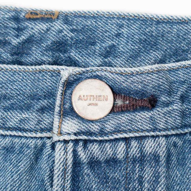 オーセン AUTHEN ヴィンテージ ストレートレッグ リペアユーズド ｜ AUT-076-042 日本製 岡山 デニム セルビッジ 赤耳 国産 カイハラデニム ダメージ加工_4