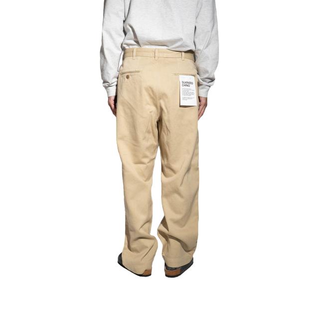 オーセン AUTHEN シルクナイズド チノ トラウザーズ ベージュ AUT