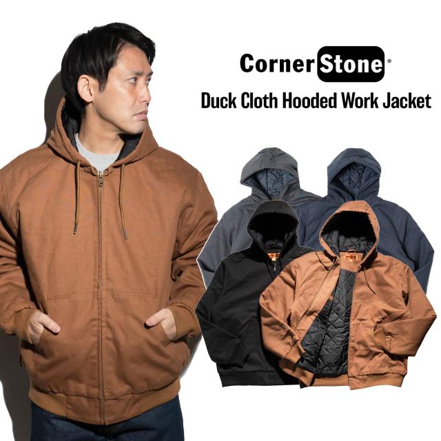 コーナーストーン CORNER STONE J763H ダッククロスフーデッドワーク