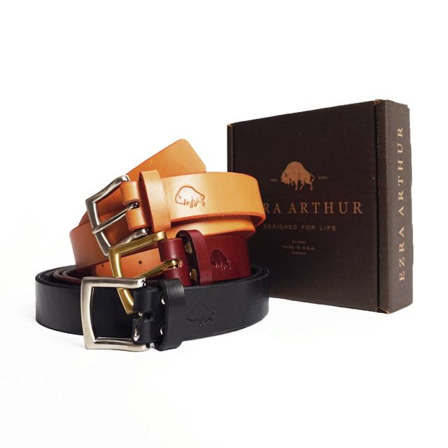 エズラアーサー Ezra Arthur No.1 レザーベルト (アメリカ製 米国製 メンズ 32-38インチ ハーマンオーク ブライドルレザー)の通販は