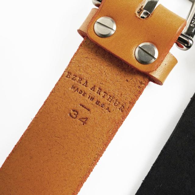 エズラアーサー Ezra Arthur No.1 レザーベルト (アメリカ製 米国製 メンズ 32-38インチ ハーマンオーク ブライドルレザー)の通販は