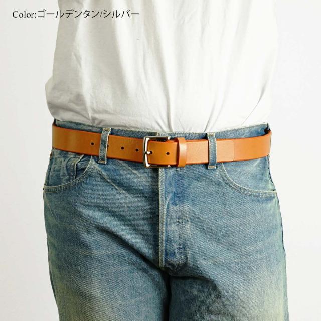 エズラアーサー Ezra Arthur No.1 レザーベルト (アメリカ製 米国製 メンズ 32-38インチ ハーマンオーク ブライドルレザー)の通販は