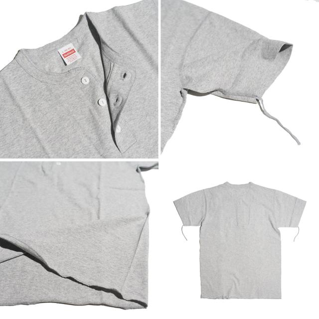 ヘルスニット Healthknit P-906S ヘンリーネック 半袖Tシャツ