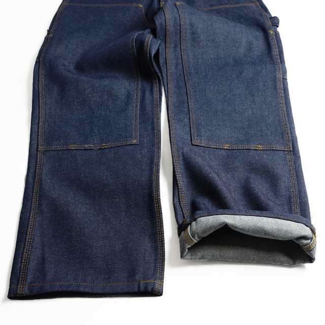 KEY キ― ダブルニ―ペインターパンツ ブラック　　　10oz W32×L32 楽天市場】キー KEY ダブルフロント デニム ロガー ダンガリー