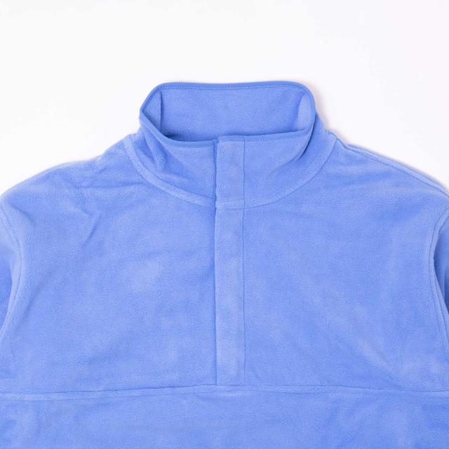 MADE BLANKS ポーラーフリースプルオーバー ｜ メンズ S M L XL 無地 二分の一 スナップボタン