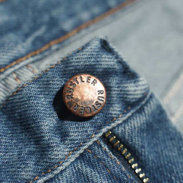 ラスラー RUSTLER レギュラーフィット ストレートジーンズ ストーンウォッシュ ｜ 87619SW メンズ W30-42 ラングラー Wrangler ヘビーウエイト デニムの通販は