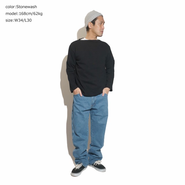 ラスラー RUSTLER レギュラーフィット ストレートジーンズ ストーンウォッシュ ｜ 87619SW メンズ W30-42 ラングラー Wrangler ヘビーウエイト デニムの通販は