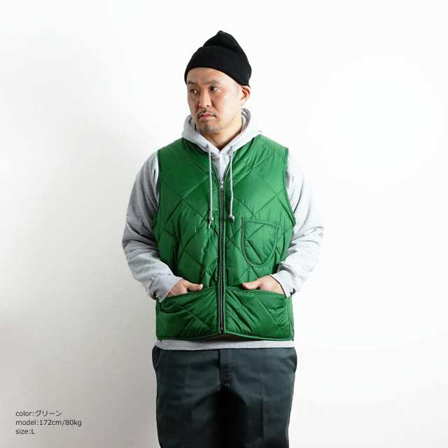 スナップンウエア SNAP’N’WEAR #300 キルトベスト ｜ ベスト メンズ アメリカ製 MADE IN USA QUILTED VEST  キルティング ベスト インナ｜au PAY マーケット