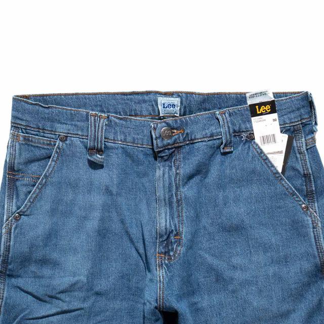 リー Lee レジェンダリー ワークウェア カーペンターショーツ ミッドダーク ｜ メンズ デニム ペインター ワークショーツ ストレッチデニム トリプルステッチ_2