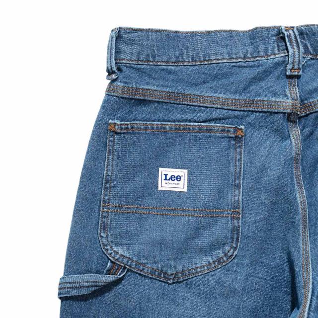 リー Lee レジェンダリー ワークウェア カーペンターショーツ ミッドダーク ｜ メンズ デニム ペインター ワークショーツ ストレッチデニム トリプルステッチ_9