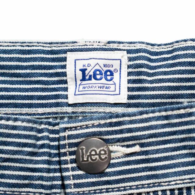 リー Lee レジェンダリー ワークウェア カーペンターショーツ レイルロードストライプ ｜ メンズ ヒッコリー ペインター ワークショーツ トリプルステッチ_4