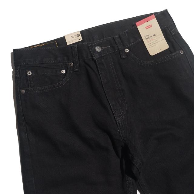 リーバイス LEVI’S 505-0260 ジップフライ ストレート ジーンズ ブラック ｜ メンズ アメリカ流通モデル USAライン BLACK 黒 ブラックデニム デニムパンツ W29-W44 L29-36 後染め レギュラーサイズ 大きいサイズ ビッグサイズ_2