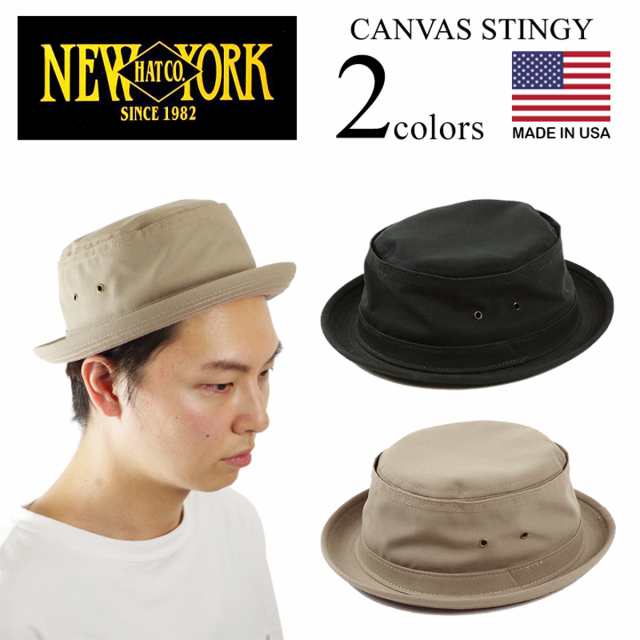 ニューヨークハット NEWYORK HAT ポークパイ キャンバス スティンジー 