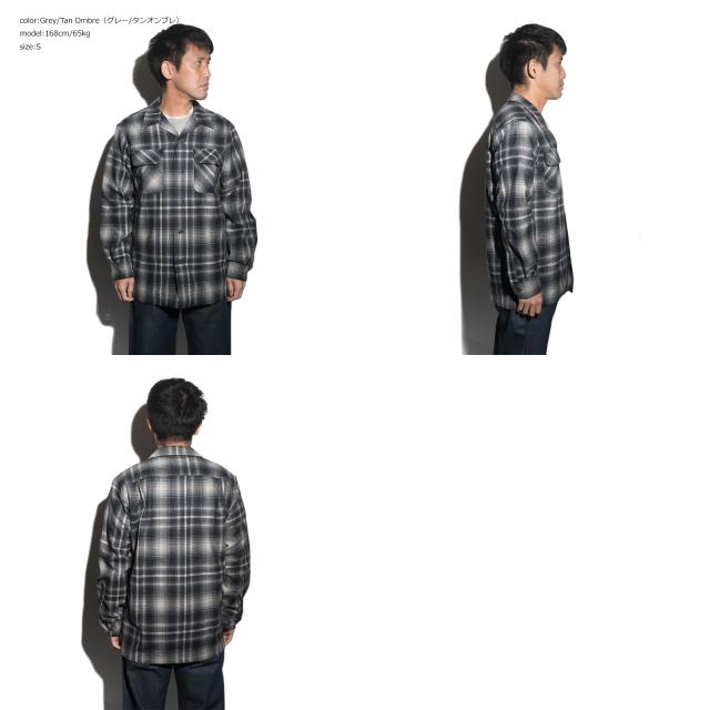 美品 PENDLETON オンブレ 開襟 ボードシャツ ウール M ブラック 極美品 希少 PENDLETON ペンドルトン BOARD SHIRT ボードシャツ