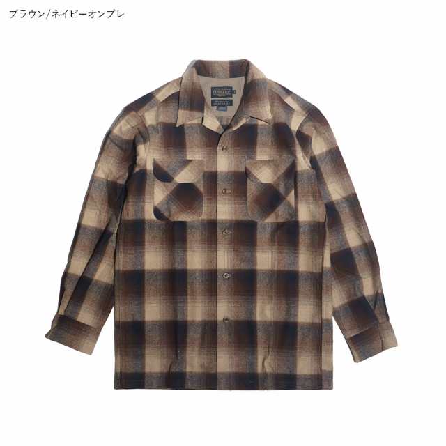 ペンドルトン ボードシャツ XL ブルー 開襟  胸ポケット 長袖 シンプル .