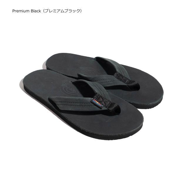 USA製 Rainbow Sandals Black M プレミアレザー USA製 RAINBOW SANDALS ''THE AMERICANA'' シングルレイヤー