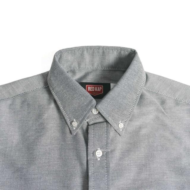 レッドキャップ REDKAP #SR70 長袖 オックスフォード ドレス シャツ EXECUTIVE OXFORD DRESS SHIRT ｜ メンズ オックスシャツ シンプル ボタンダウン シワ防止加工 汚れにくい ホワイト グレー ブルー 白 無地_4